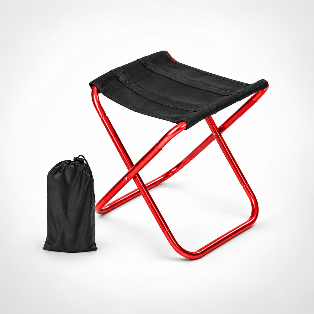 Vielseitiger Campinghocker, faltbar & robust, unverzichtbar für jede Outdoor-Aktivität.