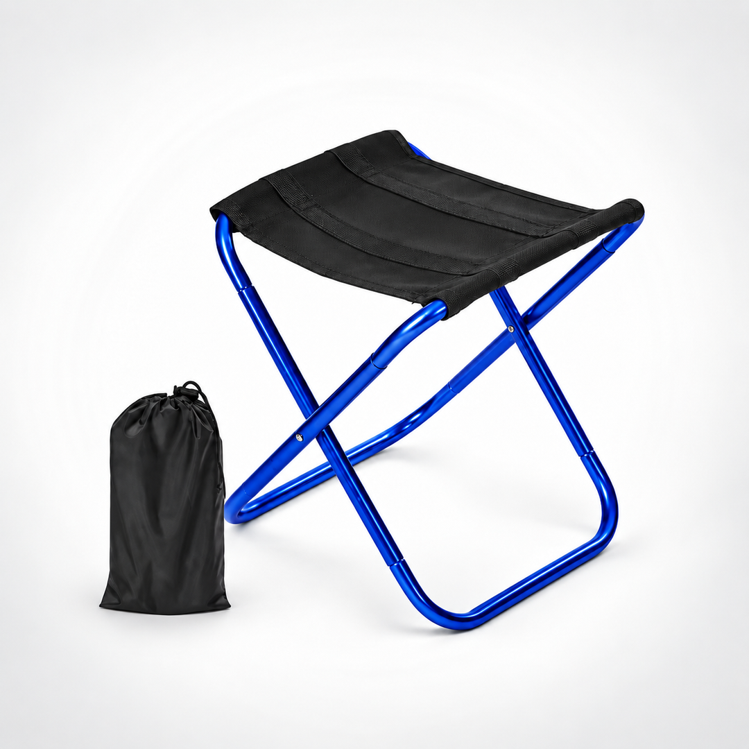 Ergonomischer Reisehocker, ultraleicht & stabil, komfortable Sitzgelegenheit für unterwegs.
