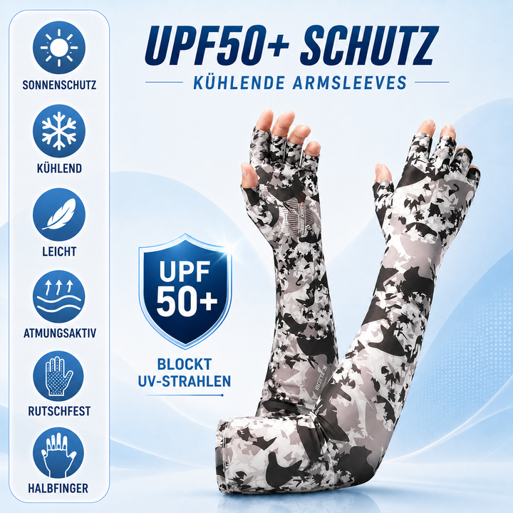 Unisex Armstulpen mit effektivem Sonnenschutz, atmungsaktiv & kühlend für Outdoor-Abenteuer.