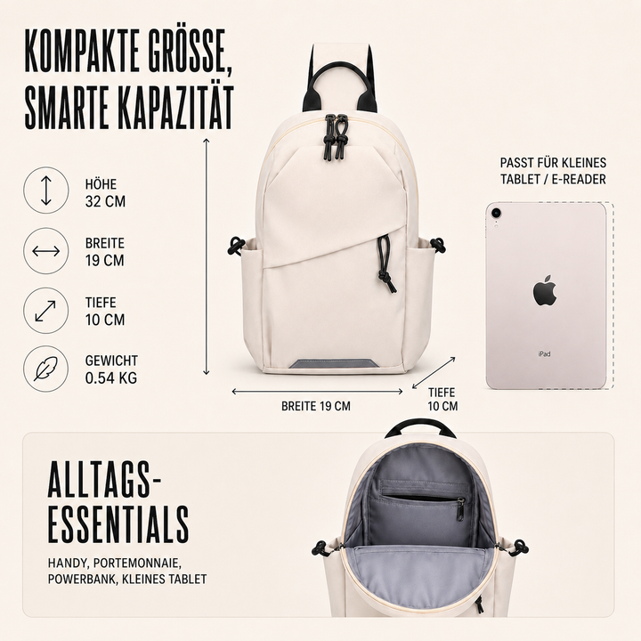 Unisex Crosslite Sling Bag, leicht & sportlich, perfekt für Pendler, mit robustem Reißverschluss.