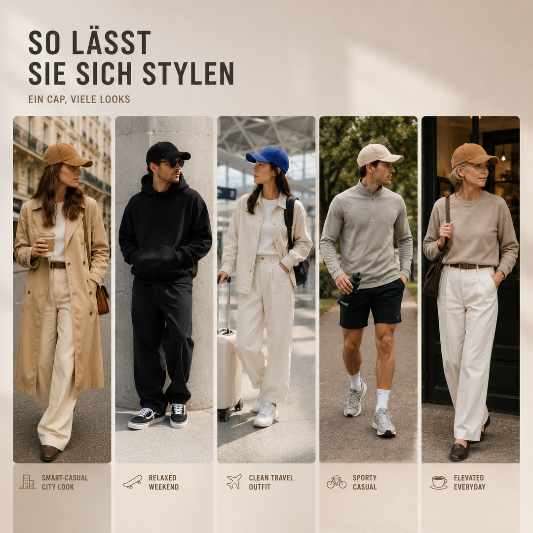 Trendige Unisex Baseballcap: Gebogener Schirm, Kord-Optik. Verstellbares Polyester-Accessoire für Urban Looks.