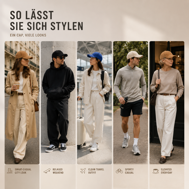 Trendige Unisex Baseballcap: Gebogener Schirm, Kord-Optik. Verstellbares Polyester-Accessoire für Urban Looks.