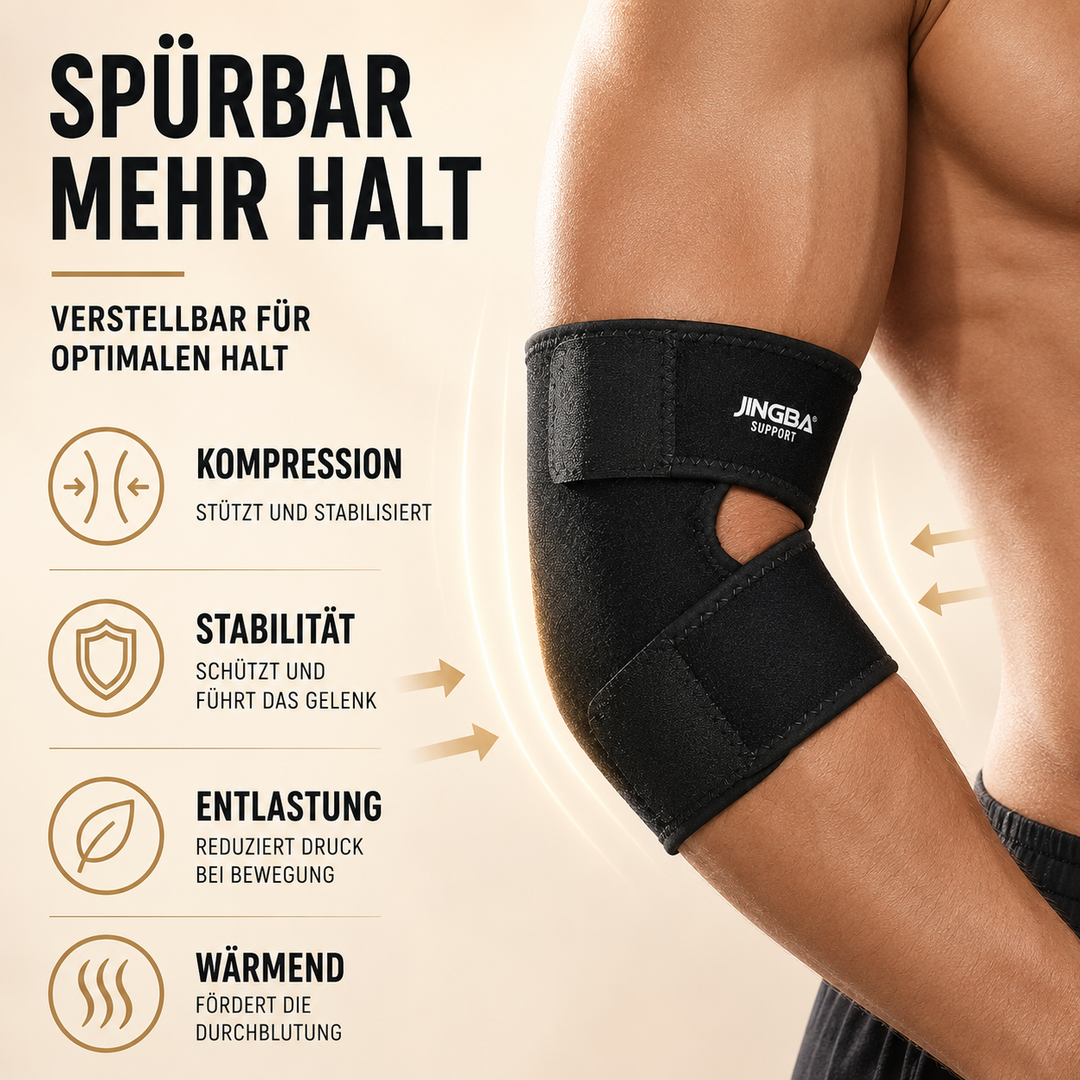 Sportschutz Ellbogenbandage für Kompression & Stabilität bei Sportarten wie Tennis, Golf & Fitness.