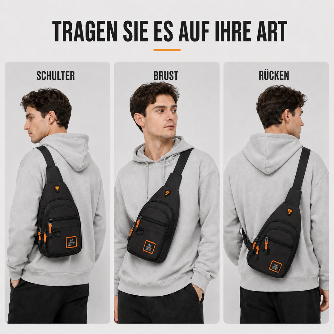 Stylische, kompakte Unisex Schultertasche aus Oxford-Gewebe, funktionell für tägliche Essentials.