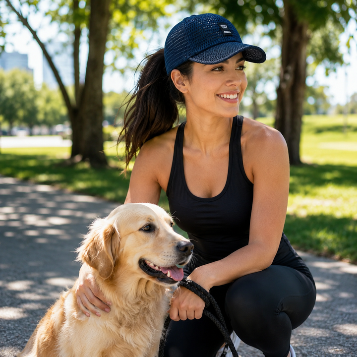 Vielseitige Unisex Mesh-Snapback-Kappe, atmungsaktiv, für Sport, Reisen & Freizeit.