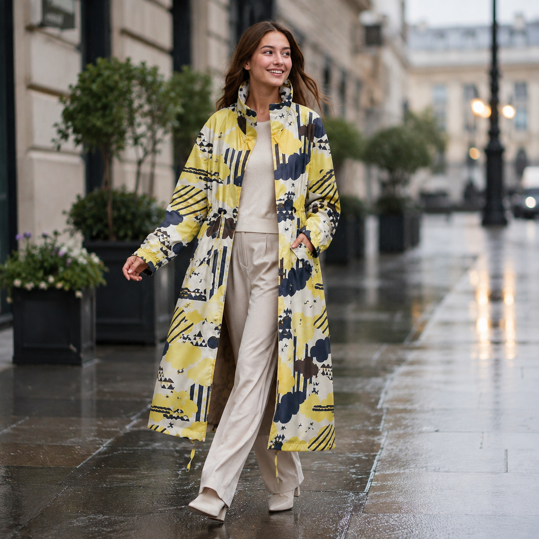 Damen Regenmantel Rainora: Flexible Schutzkleidung für Outdoor-Aktivitäten, wasserabweisend.