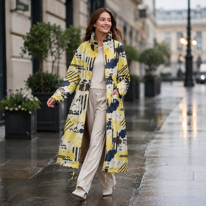 Damen Regenmantel Rainora: Flexible Schutzkleidung für Outdoor-Aktivitäten, wasserabweisend.
