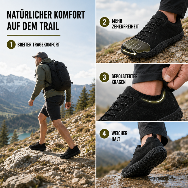 Bequeme Unisex Wanderschuhe mit extremer Rutschfestigkeit für sicheren Halt auf allen Wanderwegen.