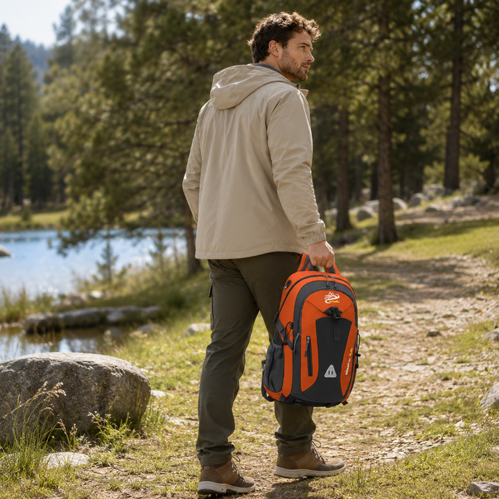 Moderner 40L Rucksack aus Oxford-Stoff, mit mehreren Fächern, perfekt als Reisegepäck & Tagesrucksack.