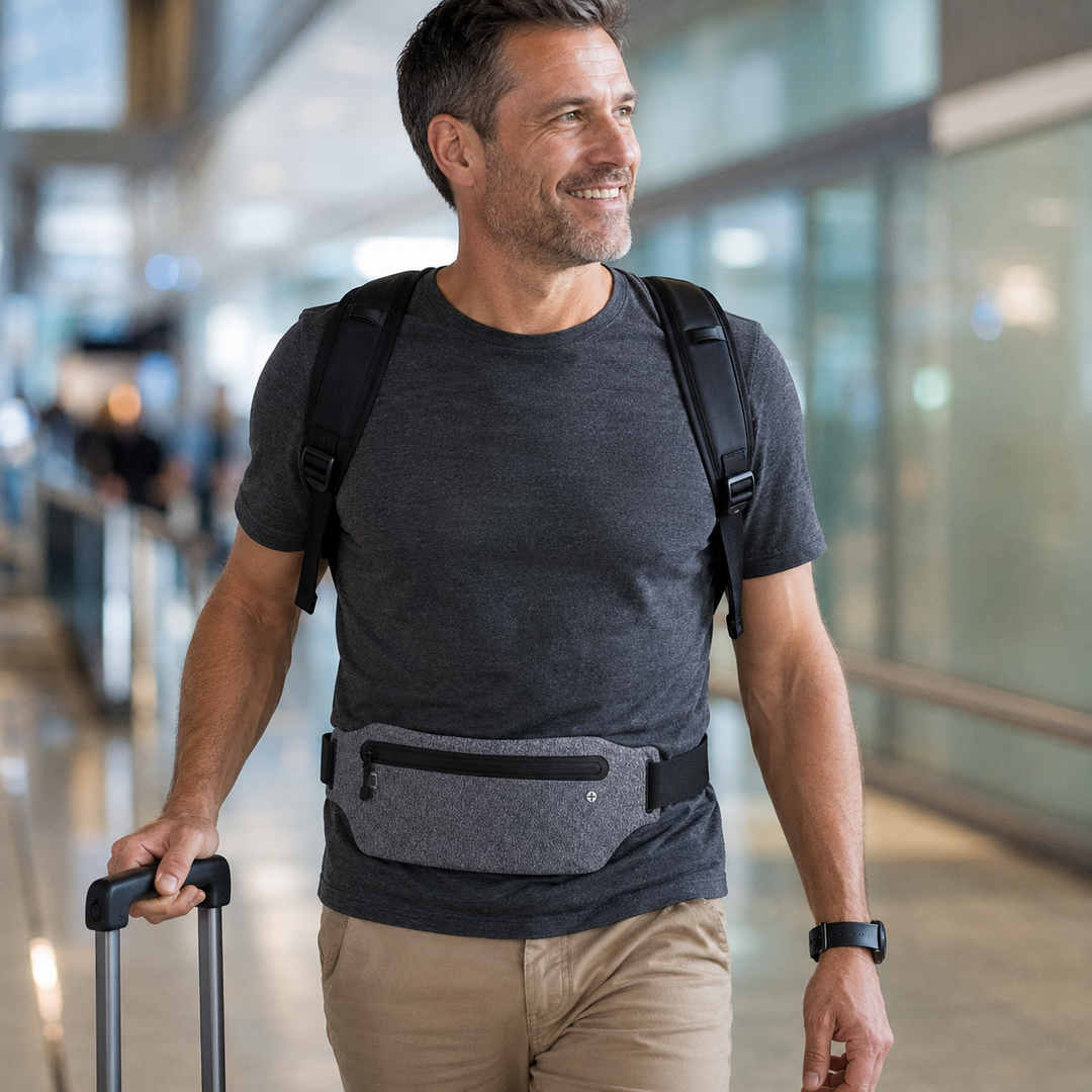 Multifunktionaler wasserfester Hüftgürtel für Jogging, Fitness, Reisen; sicheres Handyfach, unisex.