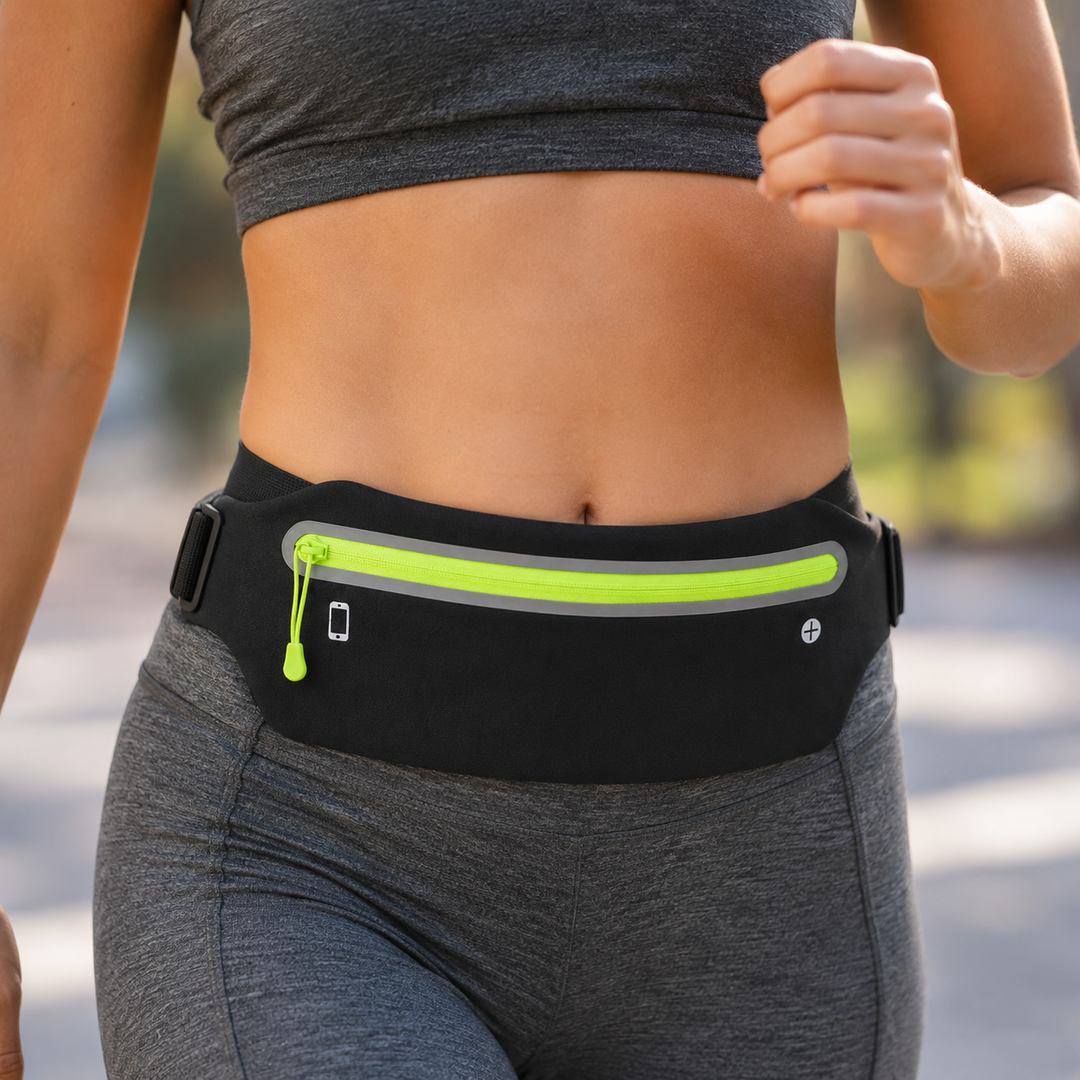 Unisex wasserfester Laufgürtel für Jogging & Fitness; Handy sicher verstaut beim Sport.