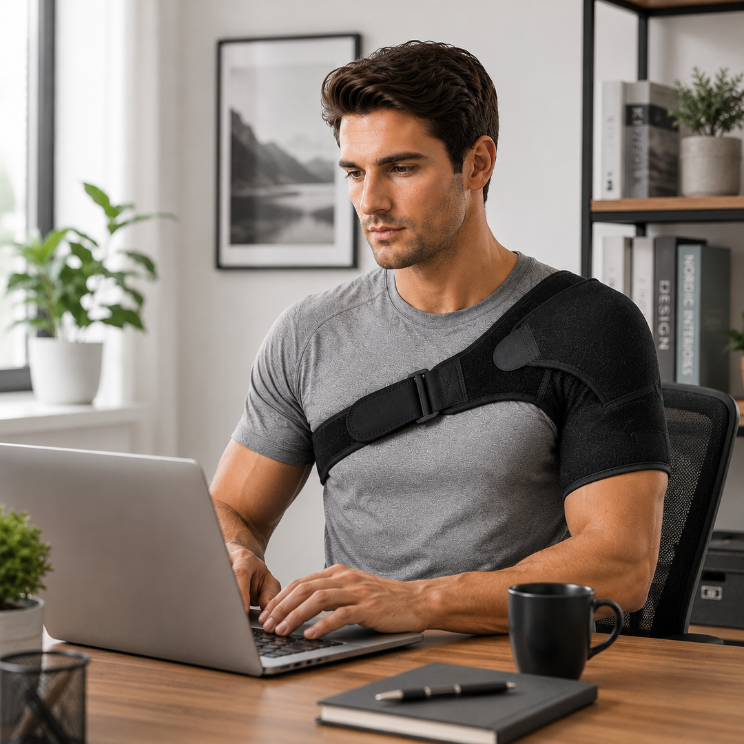 Orthopädischer Schulterstabilisator, unisex, verstellbar, aus Neopren, für Sport & therapeutische Nutzung.