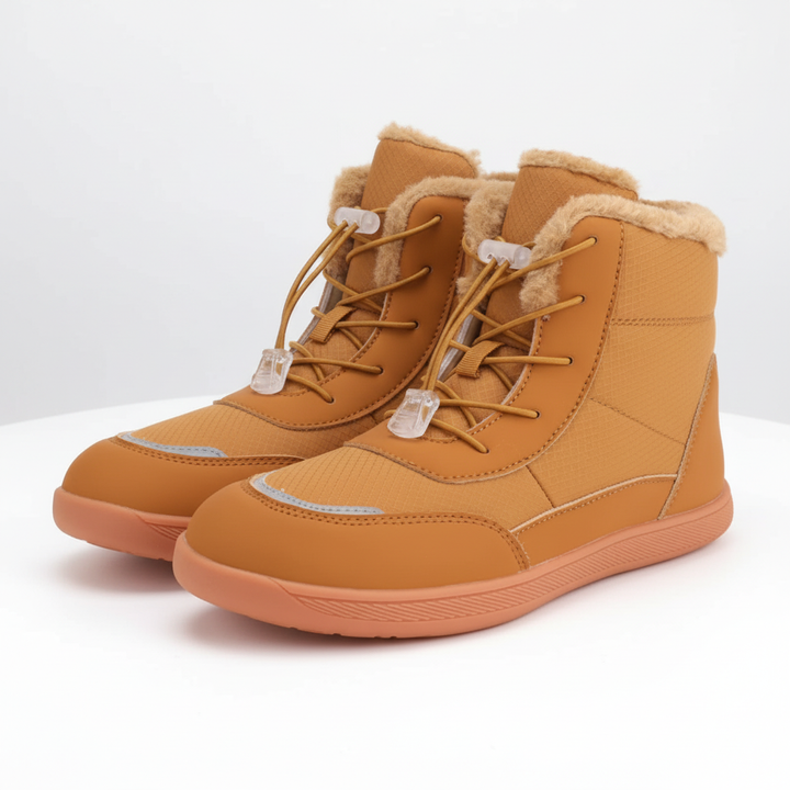 Eleganter Damen Knöchelschuh, warm gefüttert & wasserdicht, ideal für kalte Wintertage und Komfort.