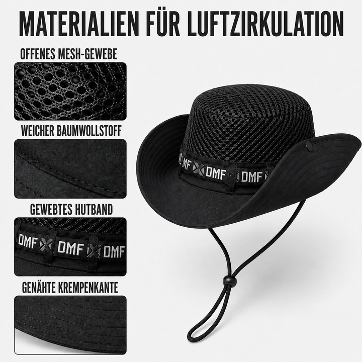 Unisex Gartenhut mit breiter Krempe & UV-Schutz, perfekt für lange Sommertage.