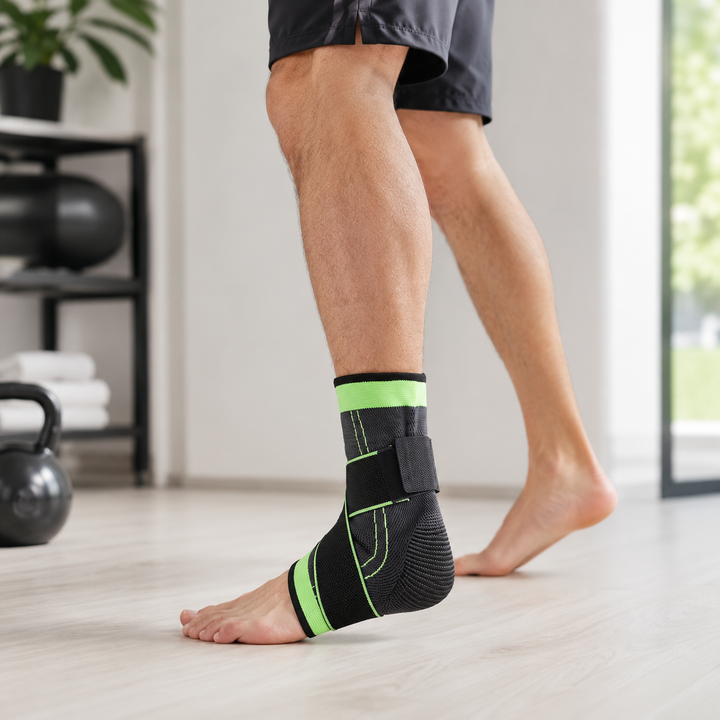 Leichte Knöchel-Kompressionsbandage, perfekt für langen Tragekomfort im Alltag.