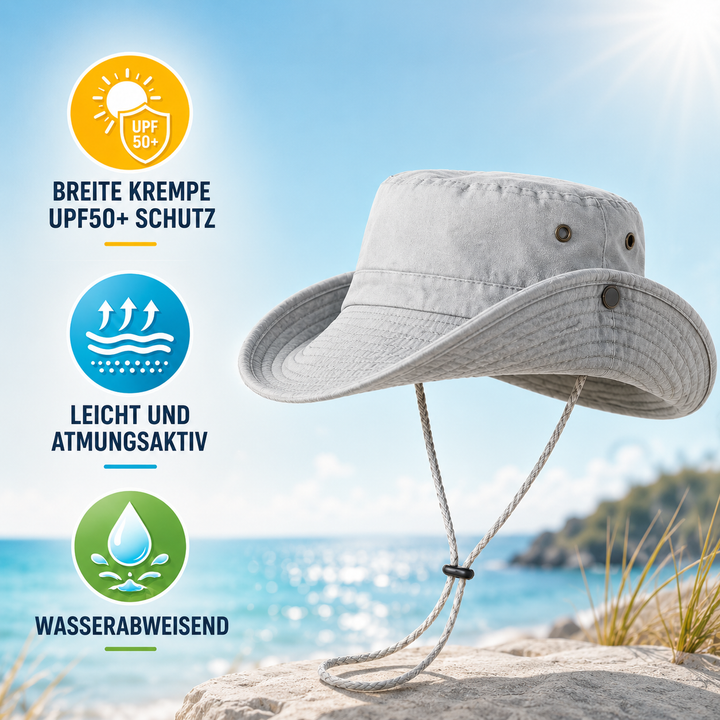 Modischer Fischerhut, ganzjährig tragbar, ein vielseitiges Accessoire für den Alltag.