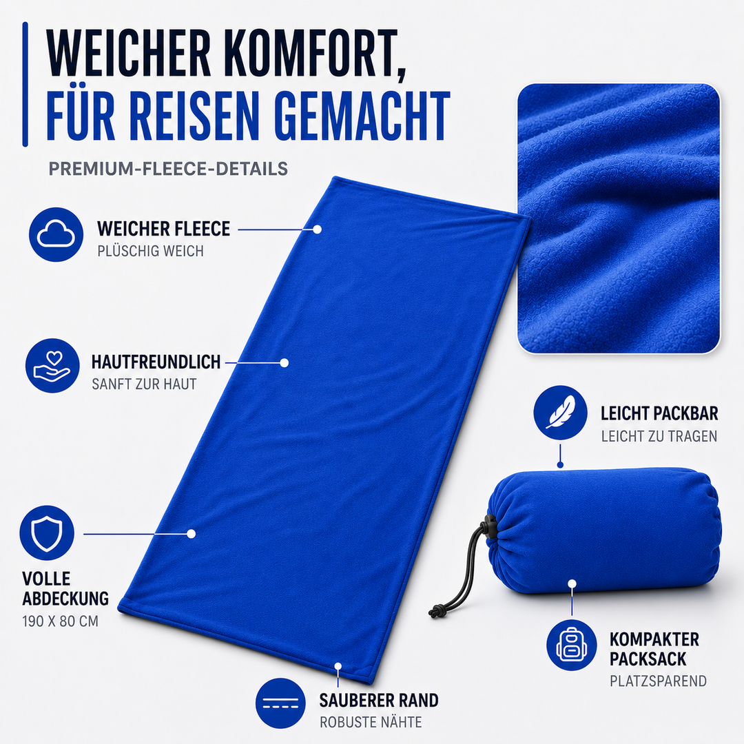 Atmungsaktiver Polyester-Innensack, ultraleicht für Erwachsene, spendet zusätzliche Wärme.