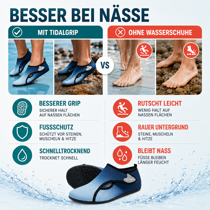 Vielseitige Aquasocken für Yoga, Strand & Freizeit. Schnelltrocknende Badeschuhe für Komfort.
