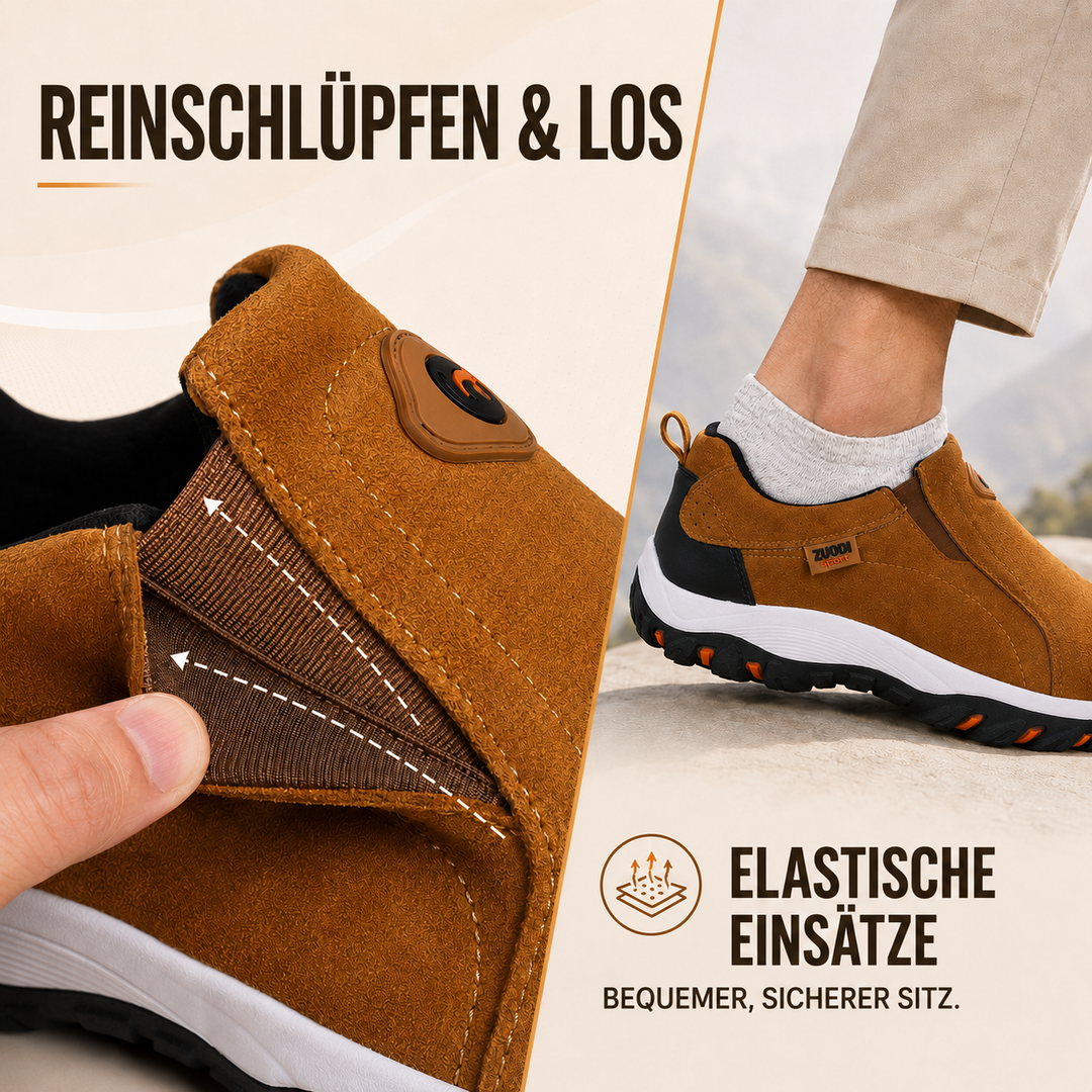 Moderner Damen Sneaker zum Hineinschlüpfen, leicht & bequem für draußen.