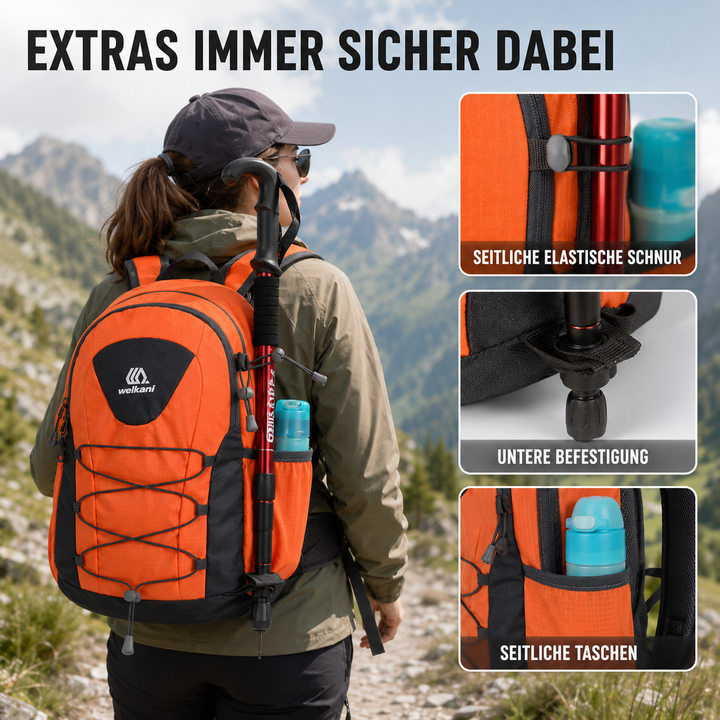 Stilvoller unisex Pendler-Rucksack, blau, aus Oxford-Stoff, modern & funktional.