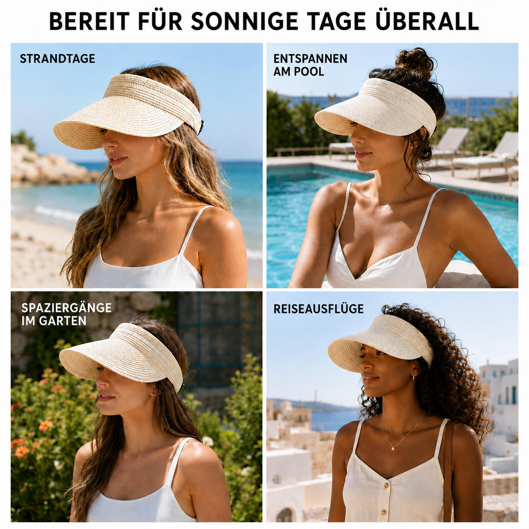 Faltbarer UV-Schutz Sonnenschirm für Damen, leicht & kompakt, ideal für Outdoor-Sommeraktivitäten.