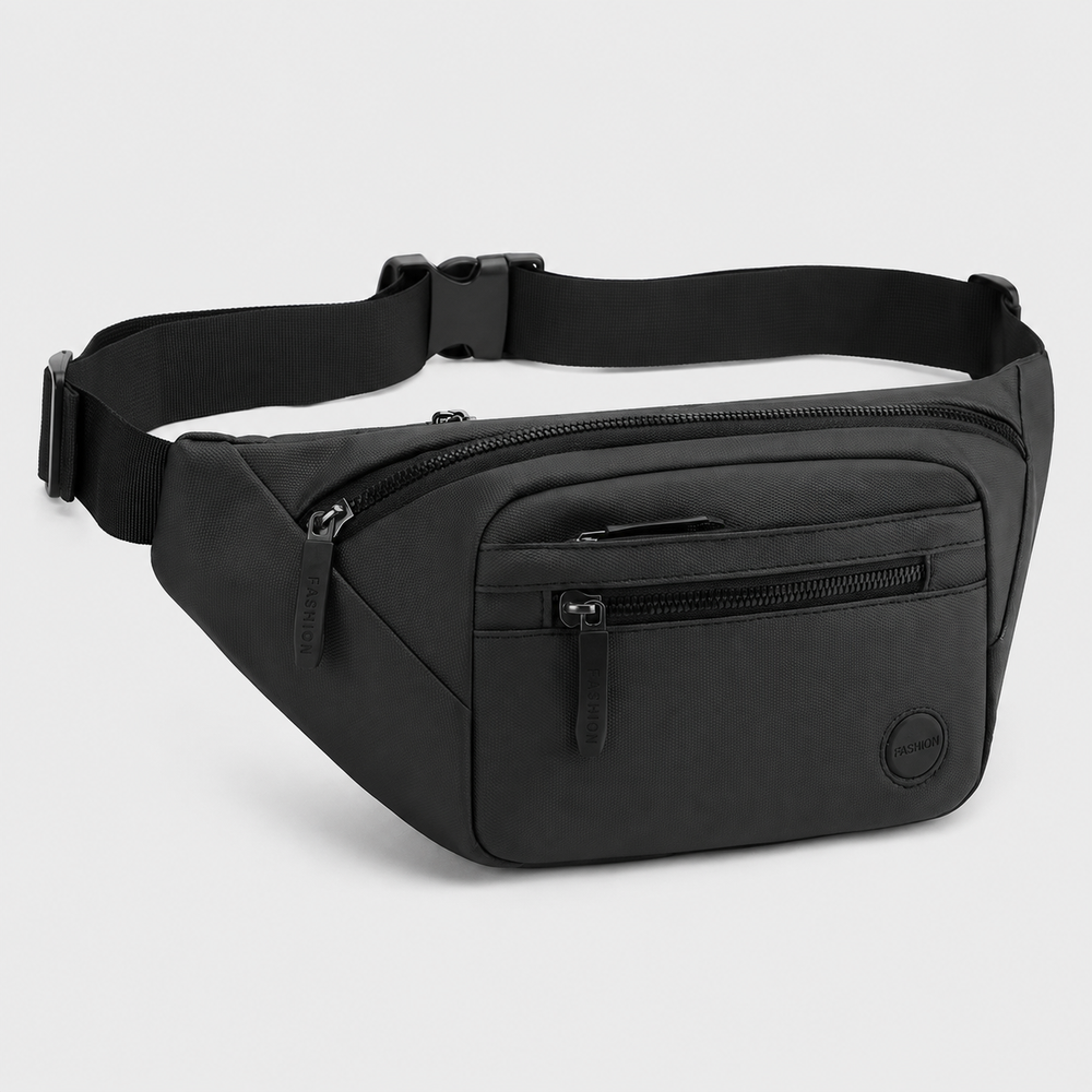 Kompakte, wasserdichte Gürteltasche mit Organisation für Handy, Schlüssel & Wertsachen. Unisex & funktional.