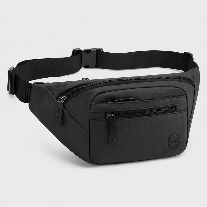 Kompakte, wasserdichte Gürteltasche mit Organisation für Handy, Schlüssel & Wertsachen. Unisex & funktional.