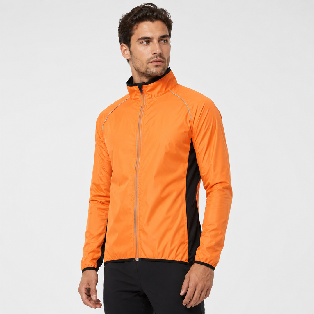 Velarun Fahrradjacke für Männer, ultraleicht, reflektierend, essenziell für Outdoor-Aktivitäten.