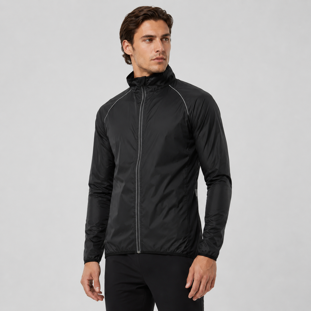Leichte Herren Velarun Fahrradjacke, atmungsaktiv, reflektierend, perfekt für Outdoor-Sport.
