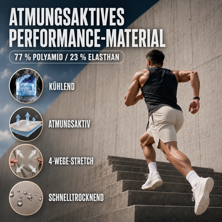 Grüne Herren Training Shorts, leicht & bequem. Optimal für Fitness, Sport & täglichen Gebrauch.