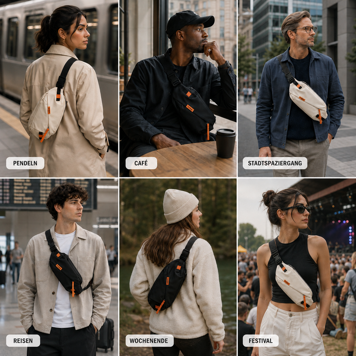 Vielseitige Umhängetasche, lässige Schultertasche für Damen, perfekt für Stadt & kurze Trips.