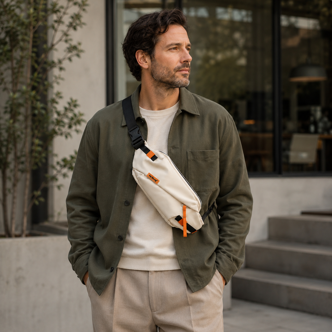 Praktische Unisex Crossbody-Tasche, Brusttasche aus langlebigem Oxford-Gewebe für alle Anlässe.
