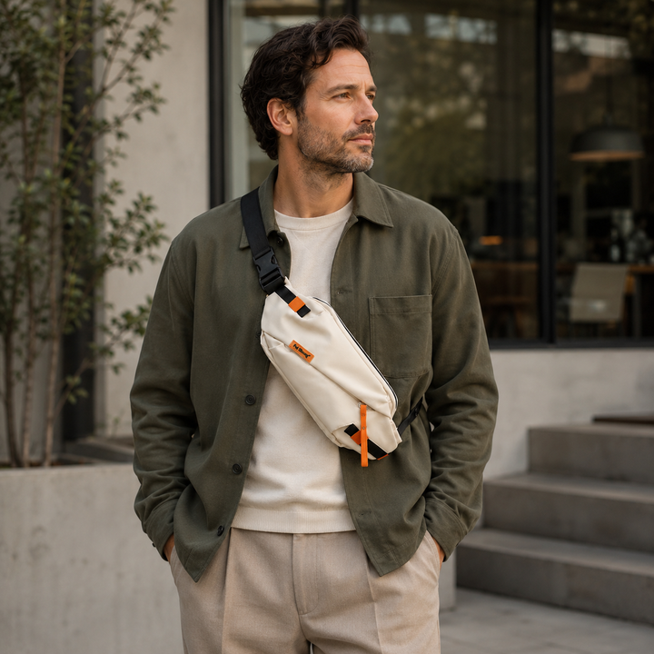 Praktische Unisex Crossbody-Tasche, Brusttasche aus langlebigem Oxford-Gewebe für alle Anlässe.