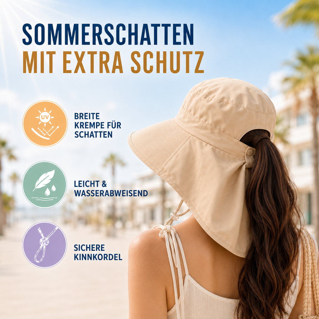 Unisex Outdoorhut Vistara mit breiter Krempe. Perfekter Wanderhut & Strandhut aus Polyester, verstellbar.