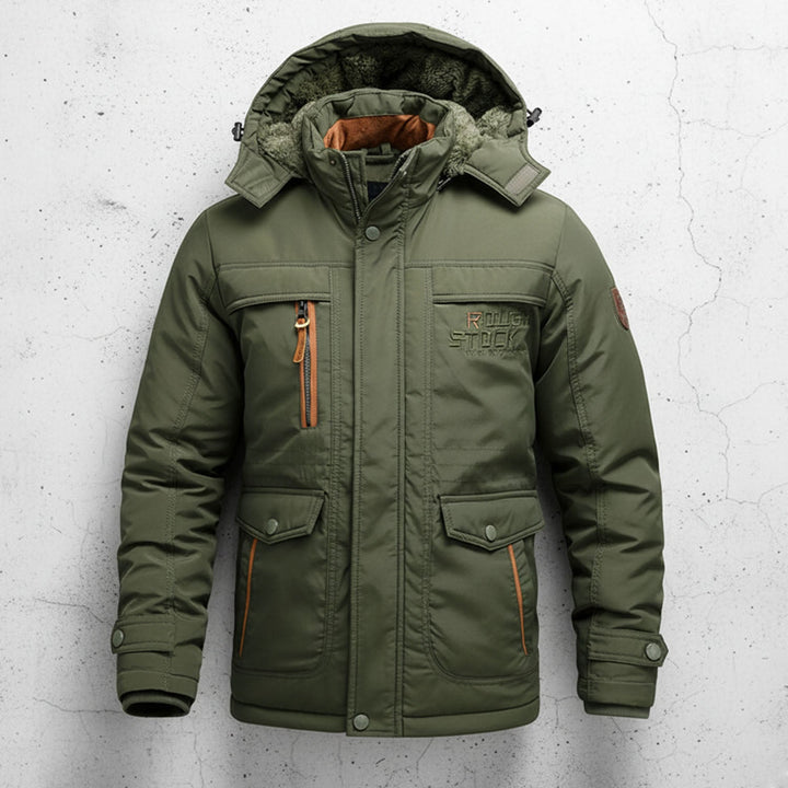 Dunkelblauer Damen Winterparka, warm & wasserabweisend, ideal für kalte Tage & Outdoor-Aktivitäten.