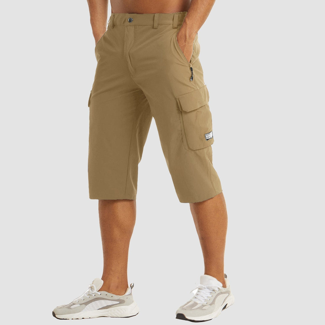 Robuste Herren Wanderhose Cargo Shorts, atmungsaktiv und ideal für Outdoor und Sommer.