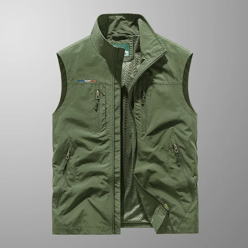 Praktische Damen Weste, Cargo-Stil, leicht und atmungsaktiv. Vielseitig einsetzbar für Outdoor und Alltag.