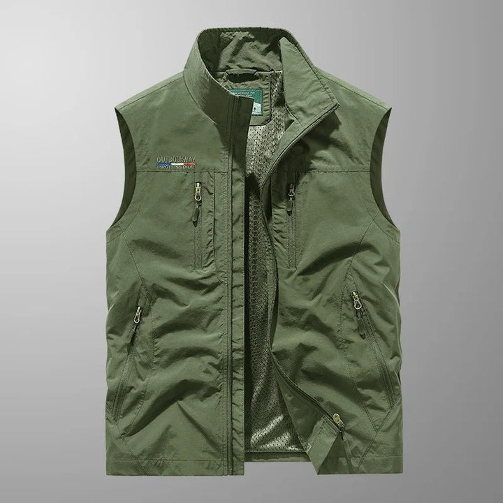 Praktische Damen Weste, Cargo-Stil, leicht und atmungsaktiv. Vielseitig einsetzbar für Outdoor und Alltag.