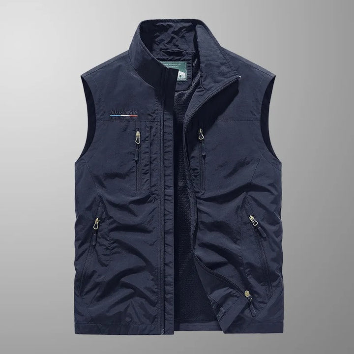 Elegante Damen Cargo-Weste, strapazierfähig & leicht. Perfekte Multifunktionsweste für Outdoor & Stadt.