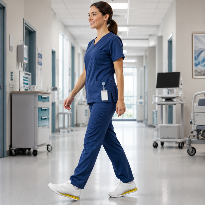 Frische Füße mit atmungsaktiven Cloudstride 4D Einlagen; konturiert für höchsten Komfort & Stoßabsorption.