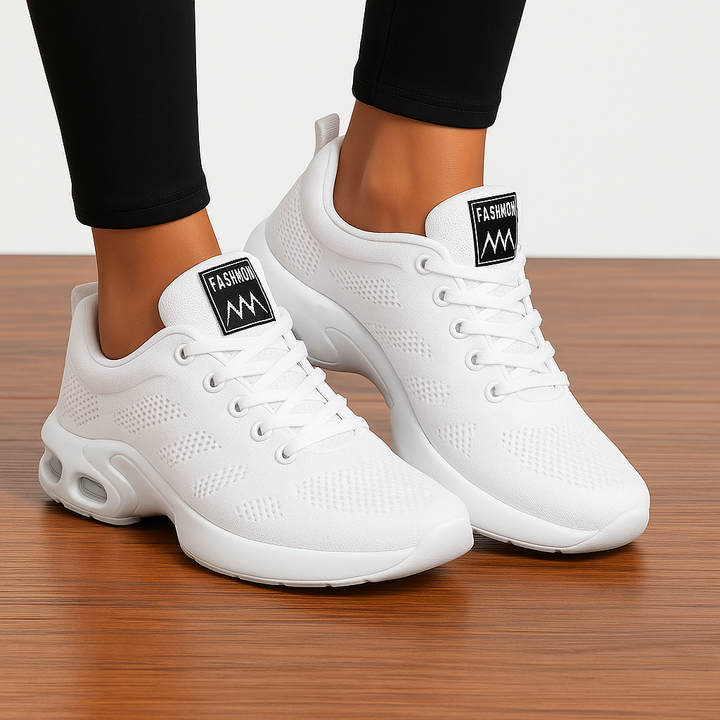 Bequeme Damen Sportschuhe, ideal für Fitness & Training. Atmungsaktive leichte Laufschuhe mit Traktionssohle.