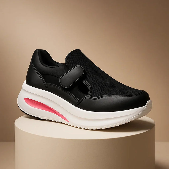 Stylische, bequeme Damen Slip-On Schuhe mit orthopädischem Design für optimalen Halt und Fusspflege.