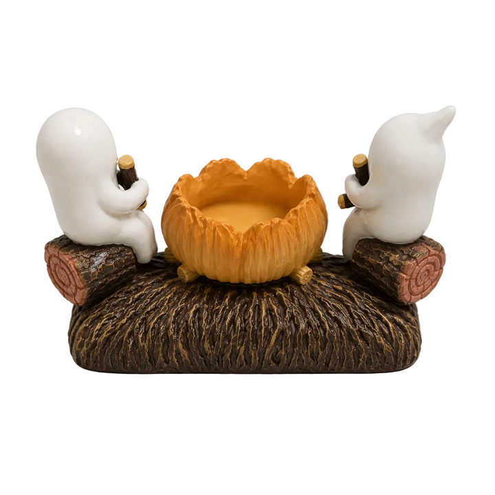 Saisonale Halloween Deko: Geister-Kerzenhalter als gruseliges Wohnaccessoire für Kerzenlicht.