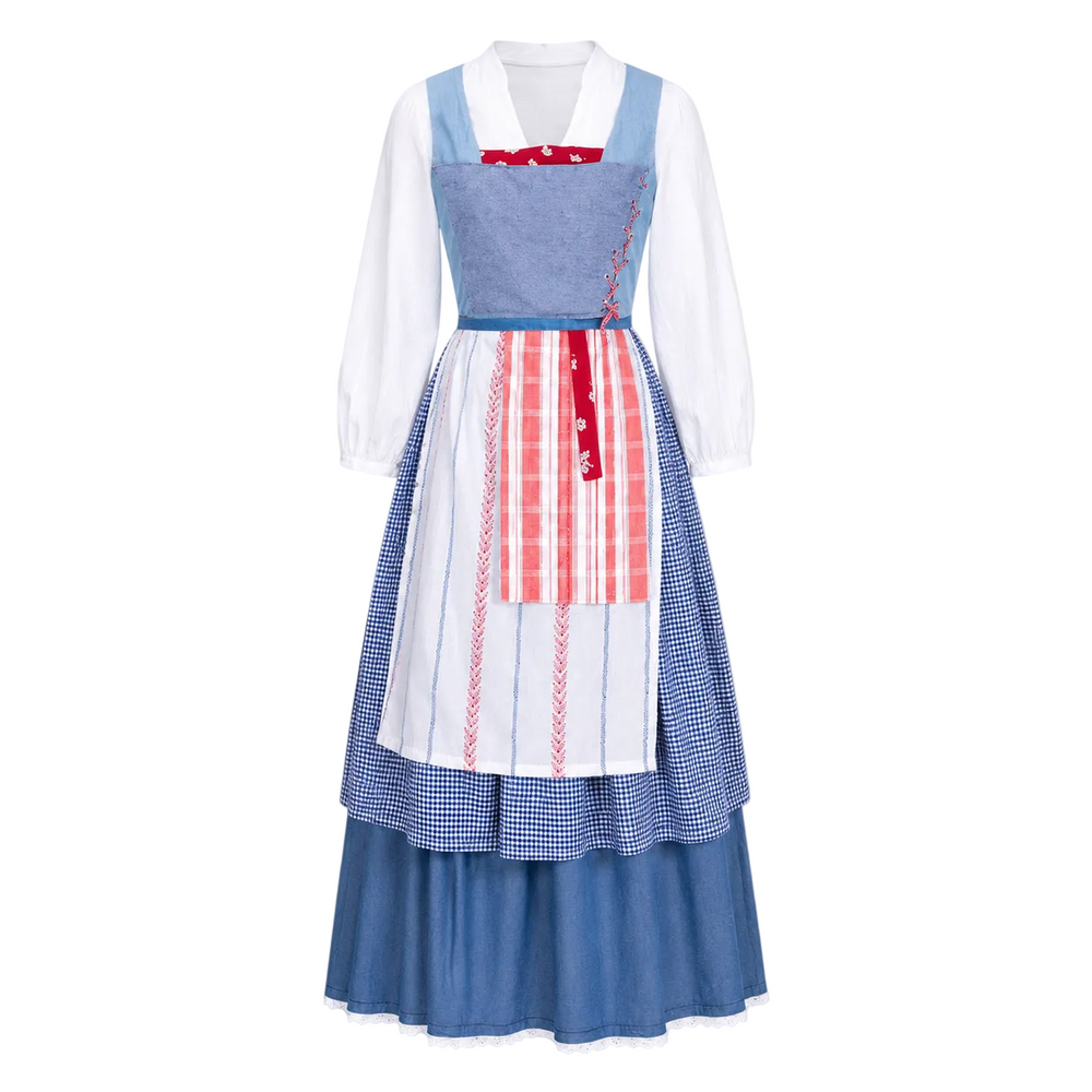 Praktisches, verstellbares Damen Trachtenkleid mit Taschen, ideal als Festkleid oder Dirndl-Stil fürs Volksfest.