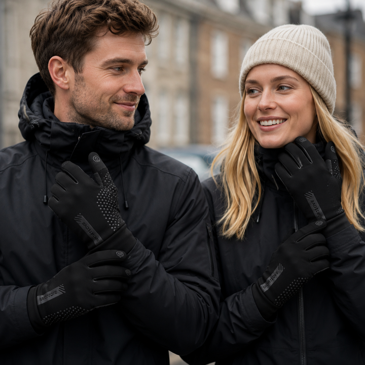Praktische Unisex Winterhandschuhe: wasserdicht, Touchscreen-Funktion, warm & sicher für Sport & Alltag.