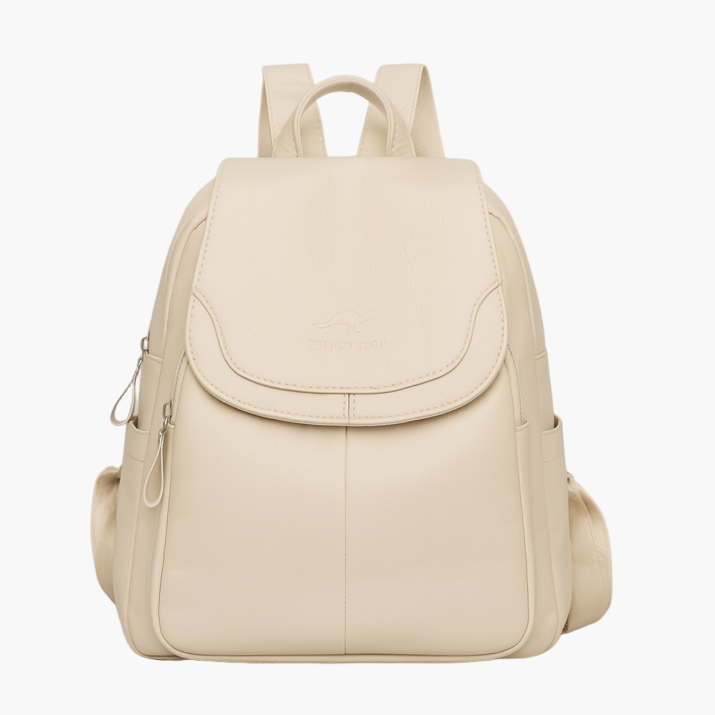 Schlanker, eleganter Damen Rucksack, perfekt als stilvoller Begleiter im Büro oder Freizeit.