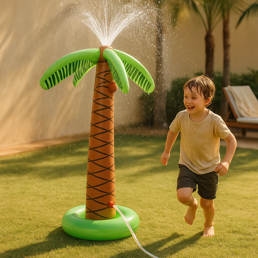 Cooles aufblasbares Baum-Wasserspielzeug; idealer Gartensprinkler für Kinder zum Spielen und Abkühlen an heißen Sommertagen.