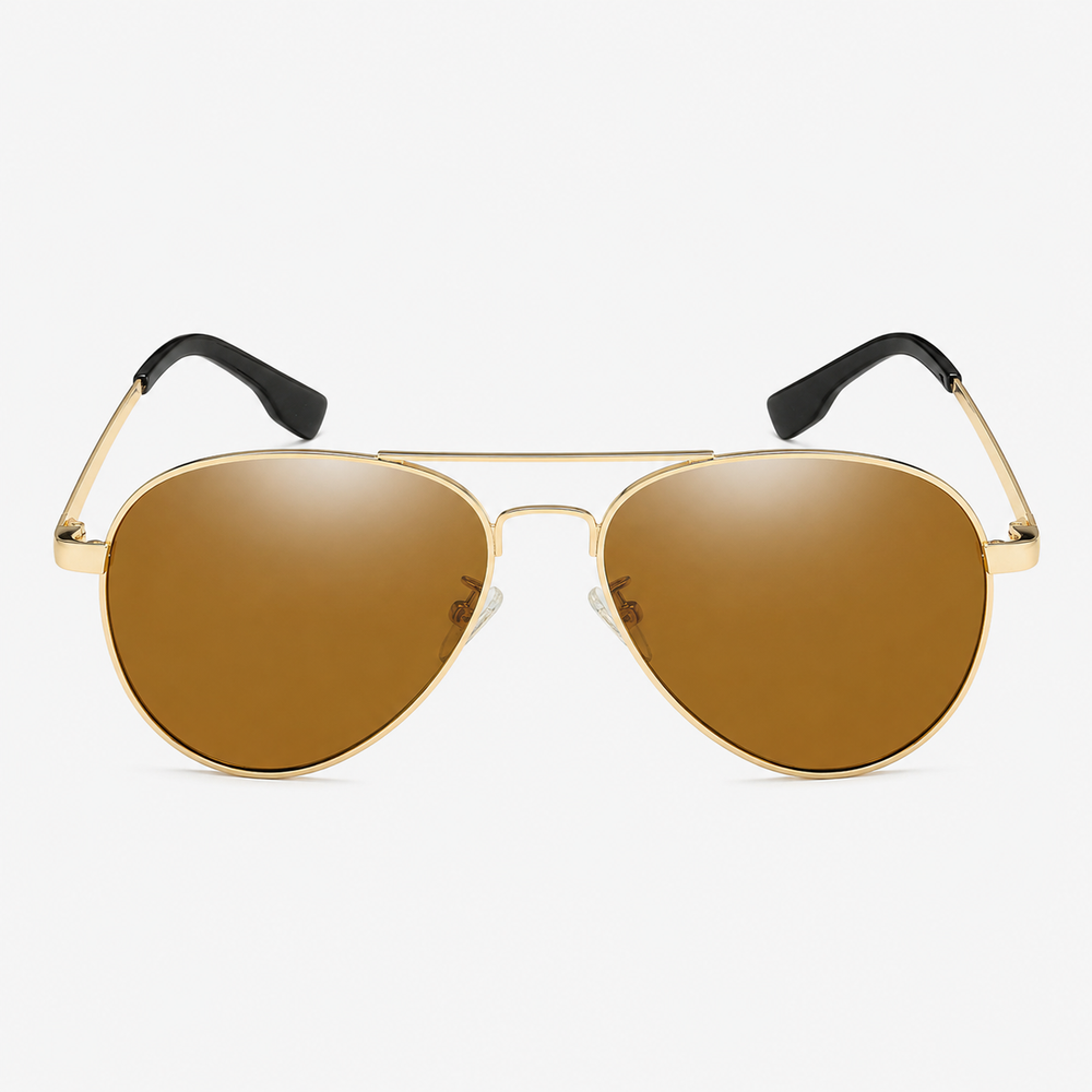 Klassische Herren Sonnenbrille, polarisiert, bietet Blendschutz und UV-Schutz. Ideal für Autofahren.