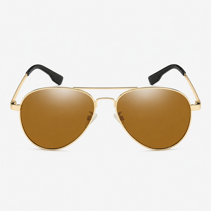 Klassische Herren Sonnenbrille, polarisiert, bietet Blendschutz und UV-Schutz. Ideal für Autofahren.