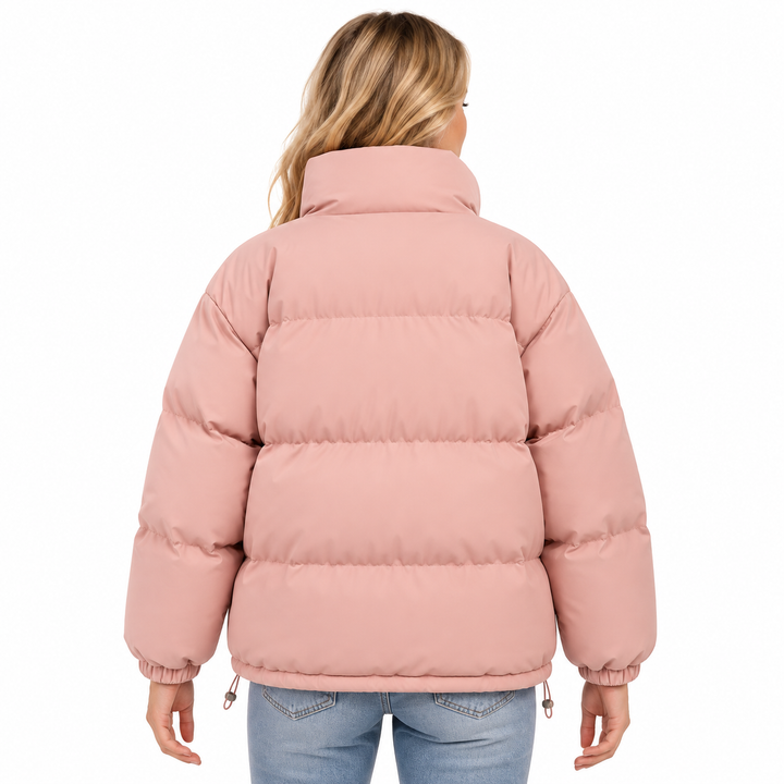 Damen Thermo Hoodie mit verstellbarem Bund und warmem Fleecefutter. Bequemer Kapuzenpullover für den Winter.